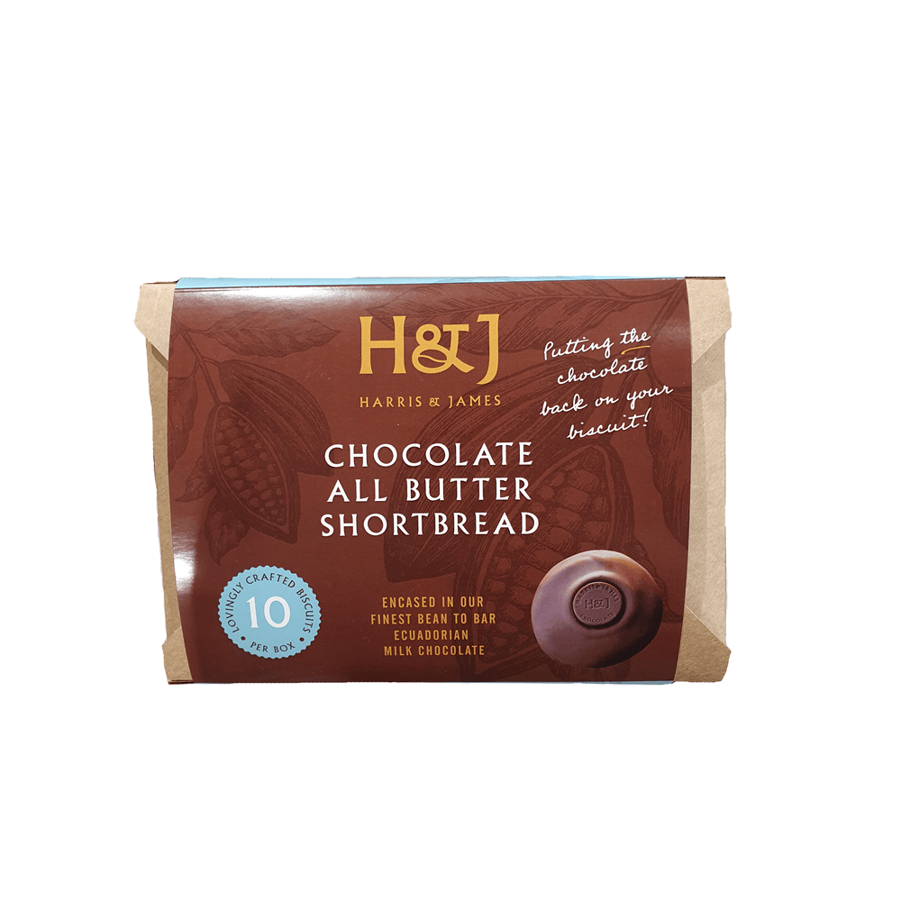 H&J Chocolate All Butter Shortbread Biscuits 440g